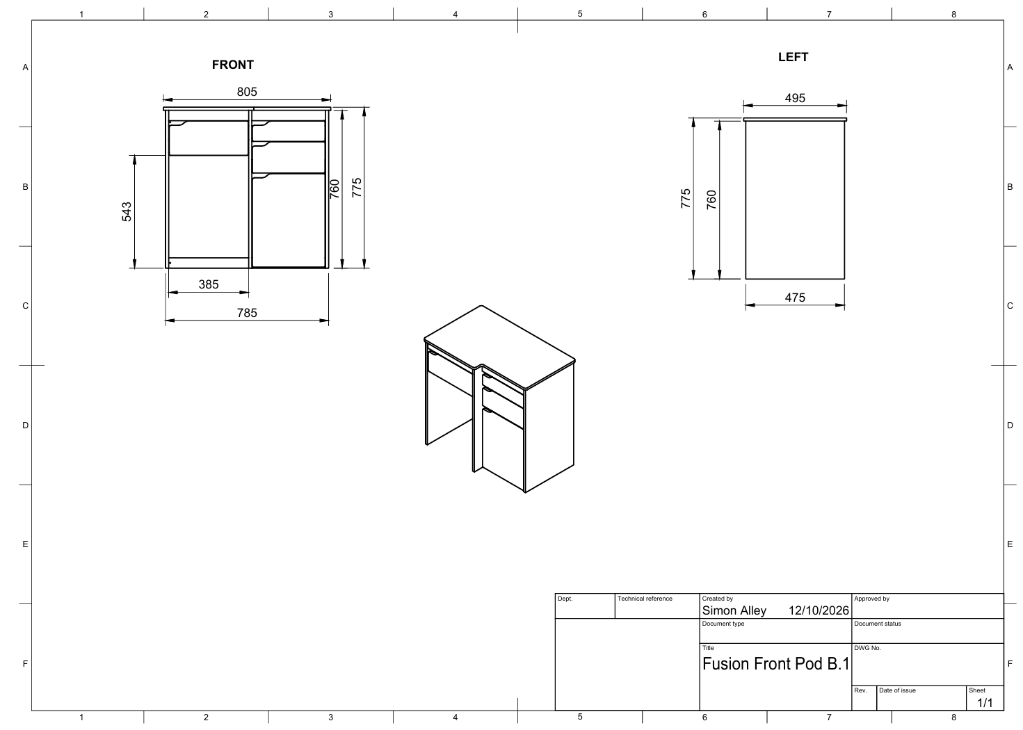 Front Camper Kitchen Pod - POD B.1 - Image 2