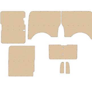 VW T5/T6 Full Height Ply Lining Kit - LWB - Tailgate