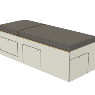 Single Side Elevating Bed - VW T5 T6 SWB